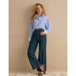 SLANT POCKET WIDE LEG JEANS