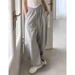 Drawstring Waist Wide Leg Sweatpants Fall Winter Women Joggers