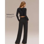 30 Regular SoftCalm Modal Silk Touch Wide Leg High Waist Lounge Pants With Side Pockets Daily Casual Spring Summer