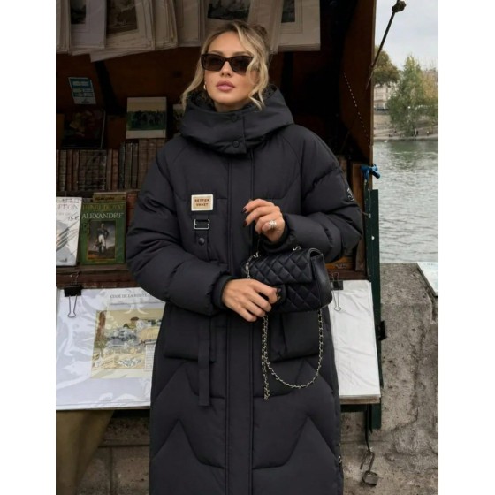 Women s Solid Color Hooded Long Sleeve Pocket Mid Length Thick Winter Coat Basic Winter Coat Countryside Style Christmas Women s Winter Black Elegant