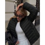 Women s Autumn Minimalist Hooded Cape Jacket No Zipper Design Practical Pockets Black Elegant Winter