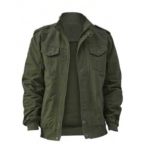 Men s Casual Multi Pocket Outdoor Hiking Jacket Going Out Long Sleeve Baseball Lightweight Jacket For Friends Husband Boyfriend Gifts