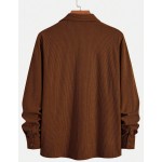 Men s Casual Shirt Jacket Dual Pocket Design Daily Casual Fashion Minimalist Long Sleeve Shirt For Outings Commuting And Street Style