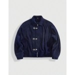 MEN Spring Casual Graphic Men S Autumn Long Sleeve Button Up Corduroy Collar Jacket