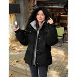 Petite Cropped Padded Coat Winter
