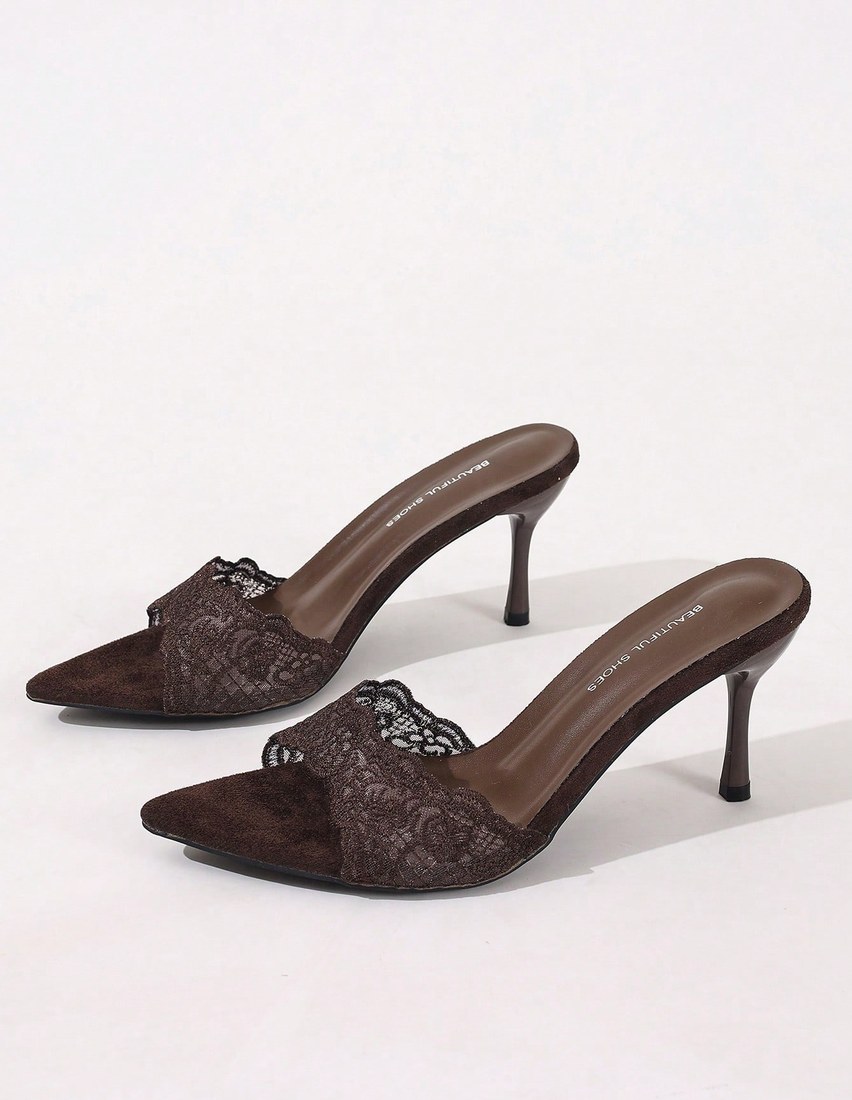 Black Gold White Open Toe Mesh Summer New Fashion Thin High Heel Sandals Minimalist Versatile Women s Formal Sandals Pointed Toe Elegant Thin High Heel Slippers Women s High Heels Brown High Heels Dat
