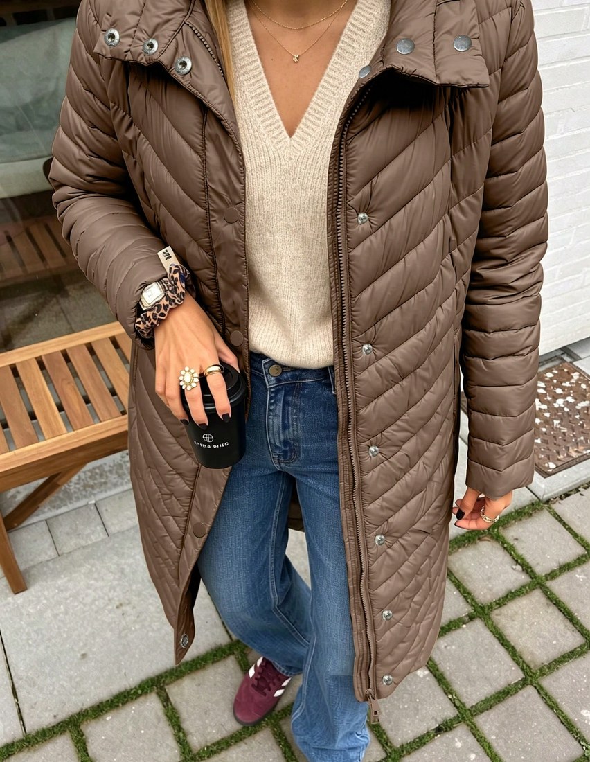 Women s Autumn Winter Long Coat Lightweight With Pockets Suitable For Casual Daily Comfortable Wear Brown