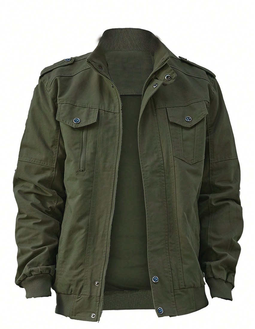 Men s Casual Multi Pocket Outdoor Hiking Jacket Going Out Long Sleeve Baseball Lightweight Jacket For Friends Husband Boyfriend Gifts