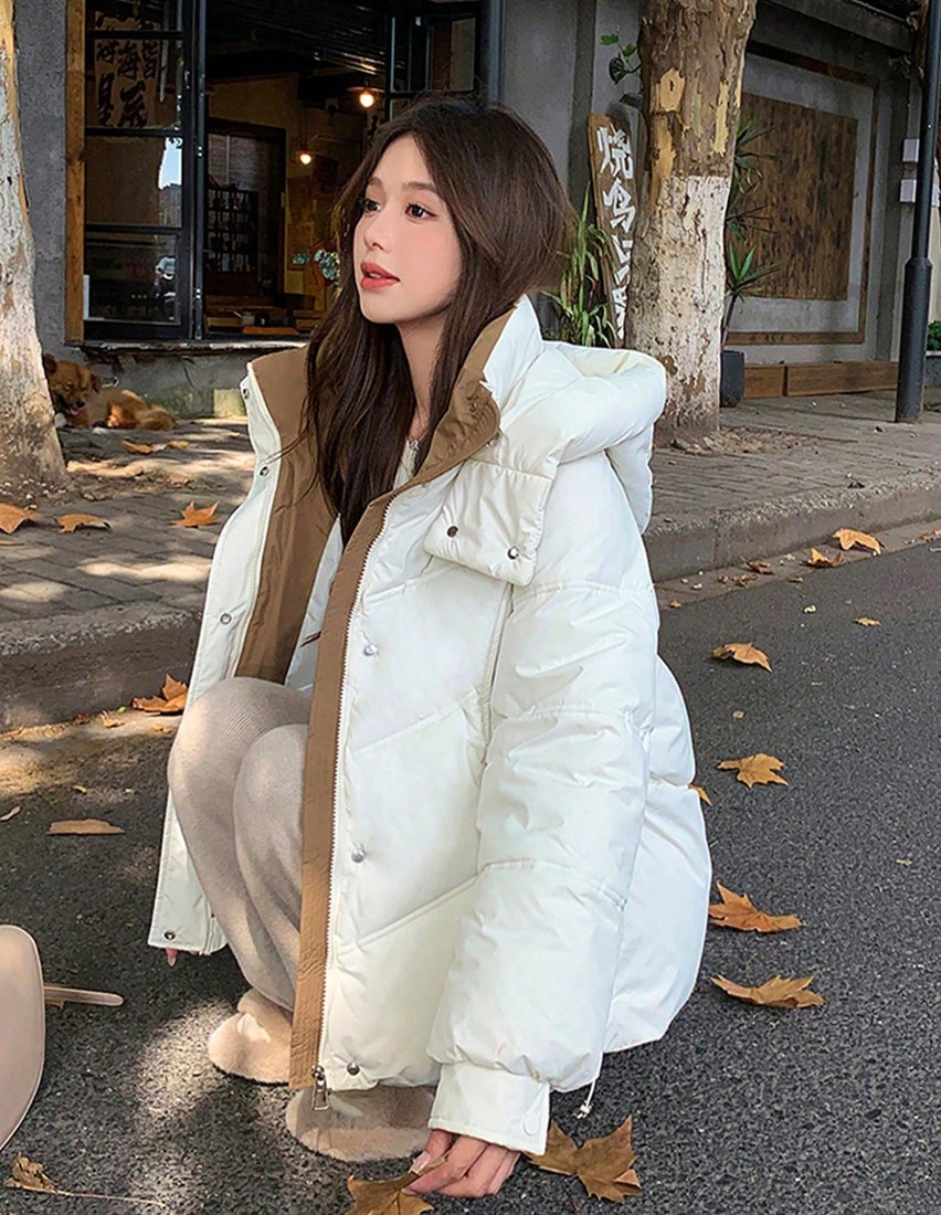 Petite Cropped Padded Coat Winter