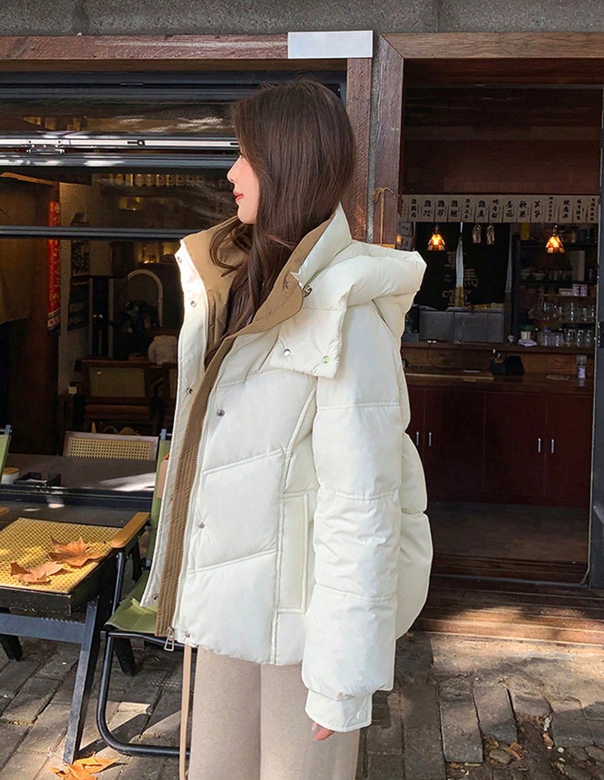 Petite Cropped Padded Coat Winter